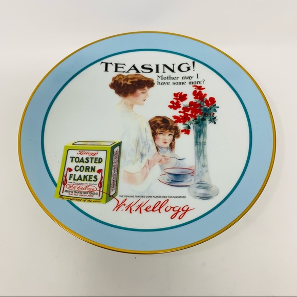 Kellogg Company Other - Vintage 1994 Kellogg Nostalgia Collection Plate #3408 of 7200 Ad for Plate Wall